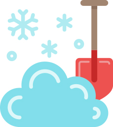 shoveling snow
